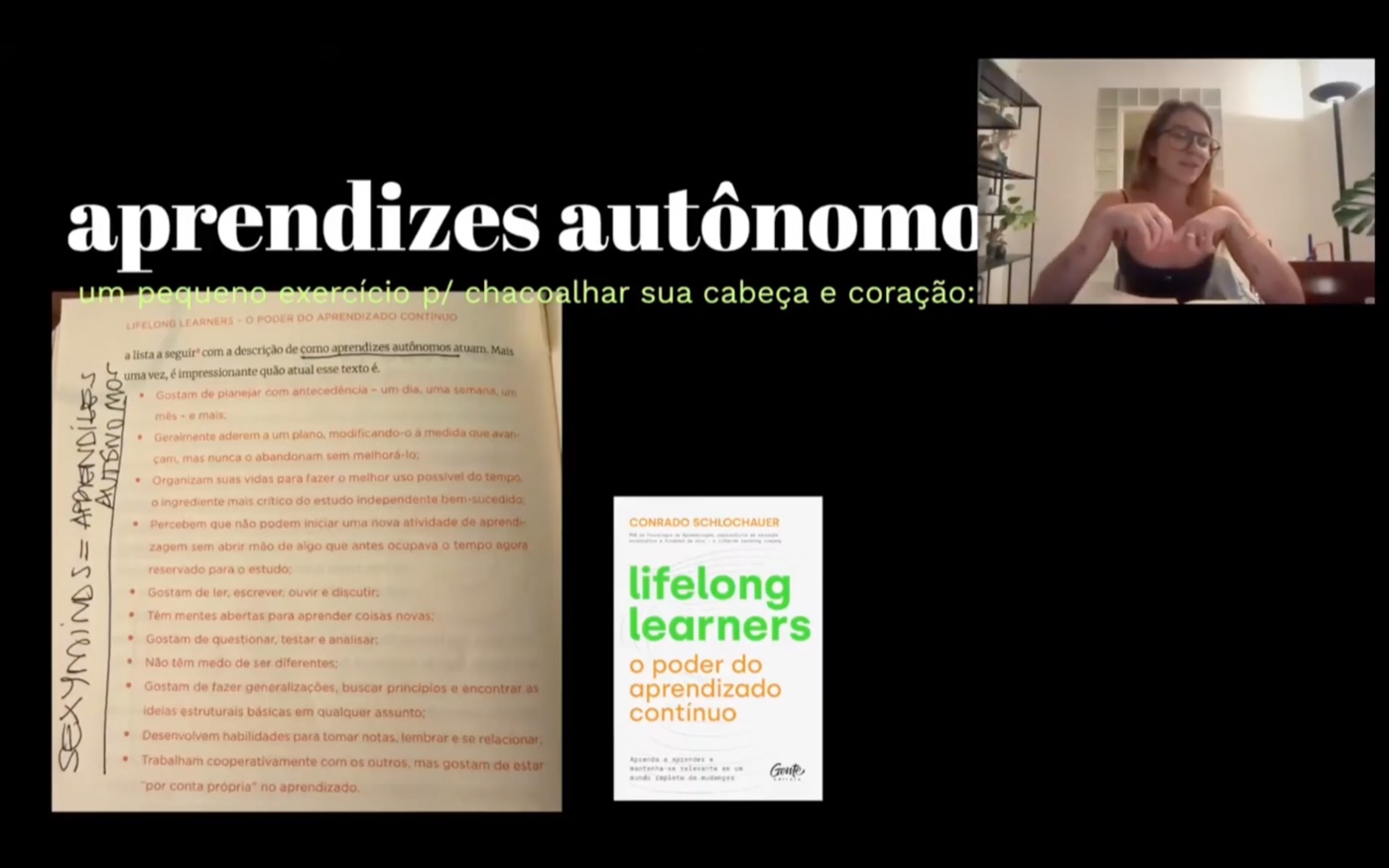 Print da análise do bookclub Lifelong Learners